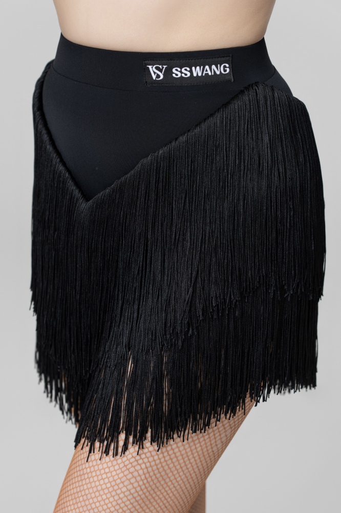 Short Triangle Tassels skirt（Brown）