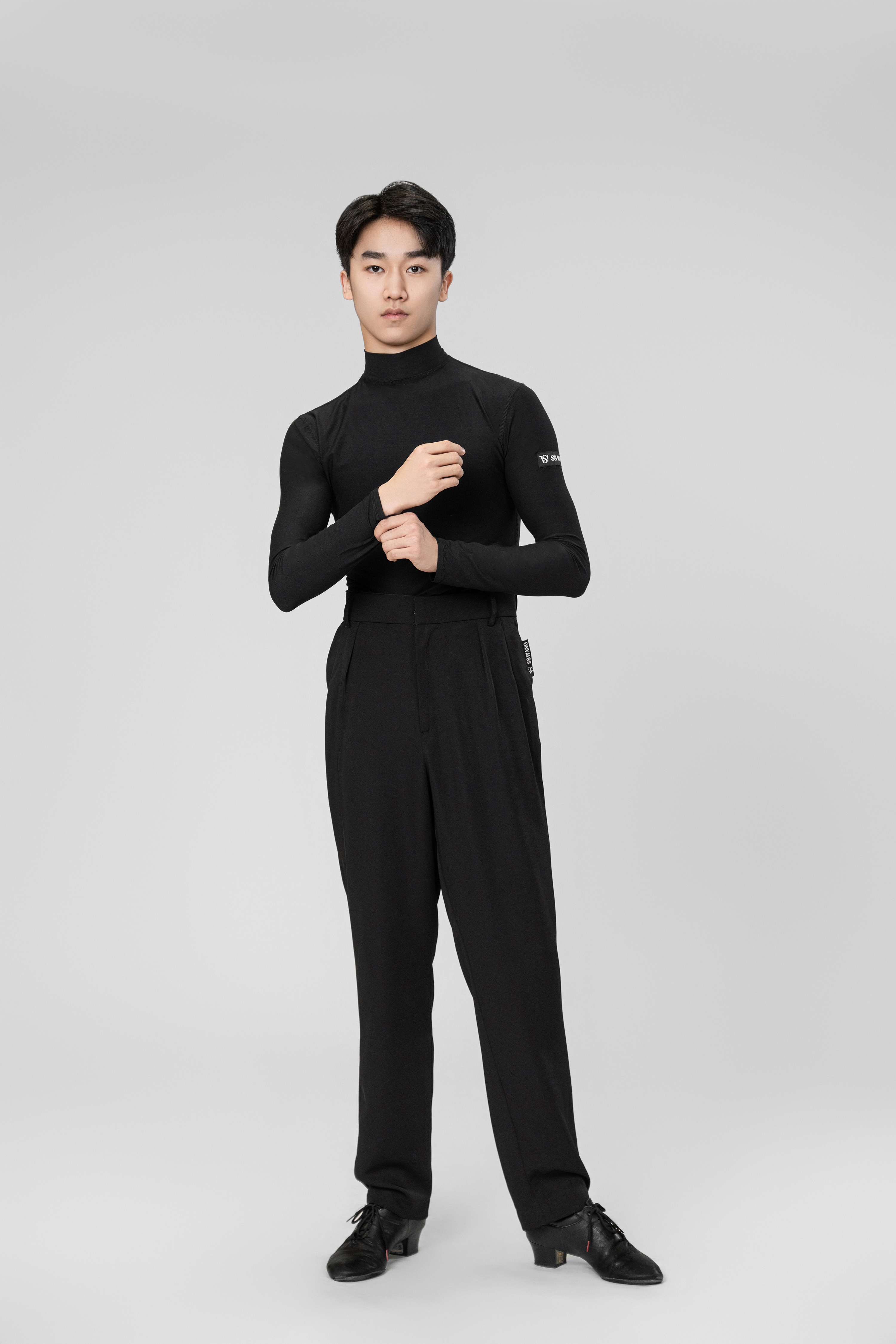 Man Multipurpose suit trousers(Black)