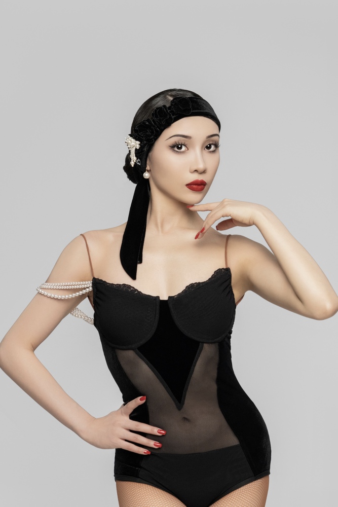 Velvet pearls Headband / Belt universal