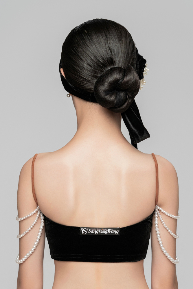 Velvet pearls Headband / Belt universal