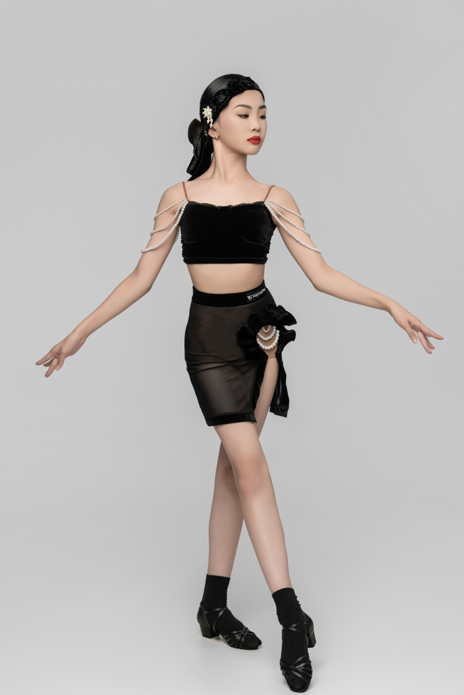 Velvet pearls Headband / Belt universal