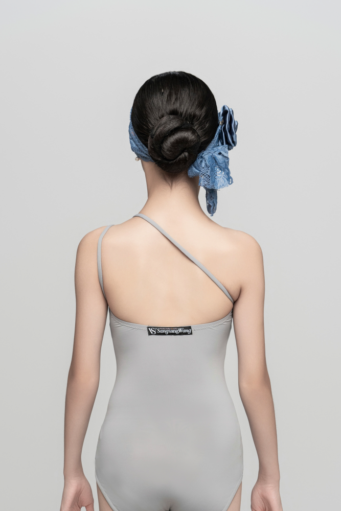 Off-shoulder Detachable Bodysuit (Black Purple)#231013