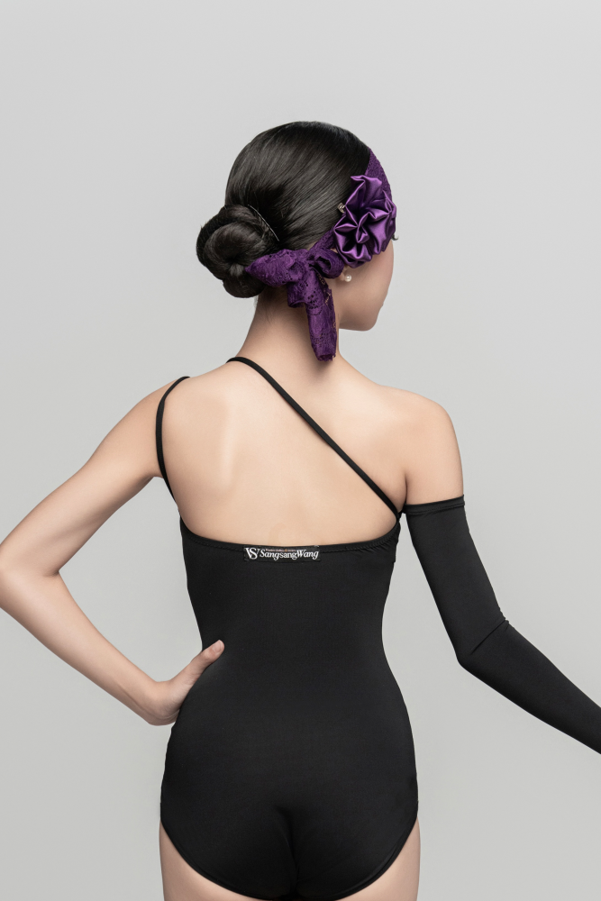 Off-shoulder Detachable Bodysuit (Gray Blue)#231008