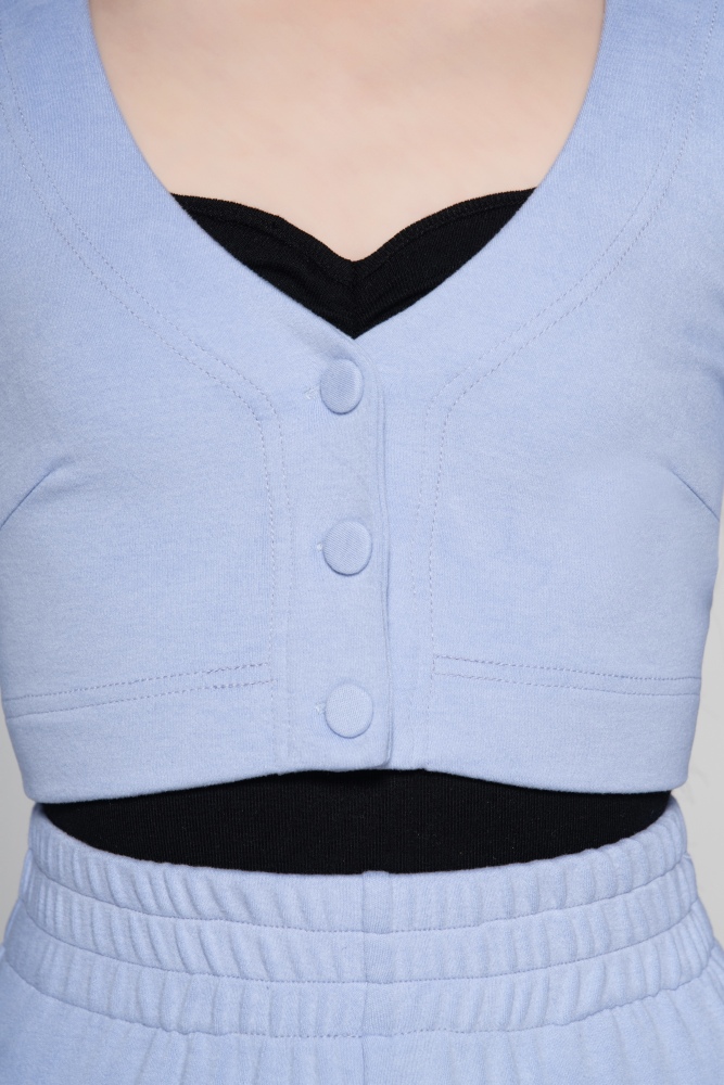 Girls Super Comfortable Double-Faced Fleece Cardigan (with Headband)