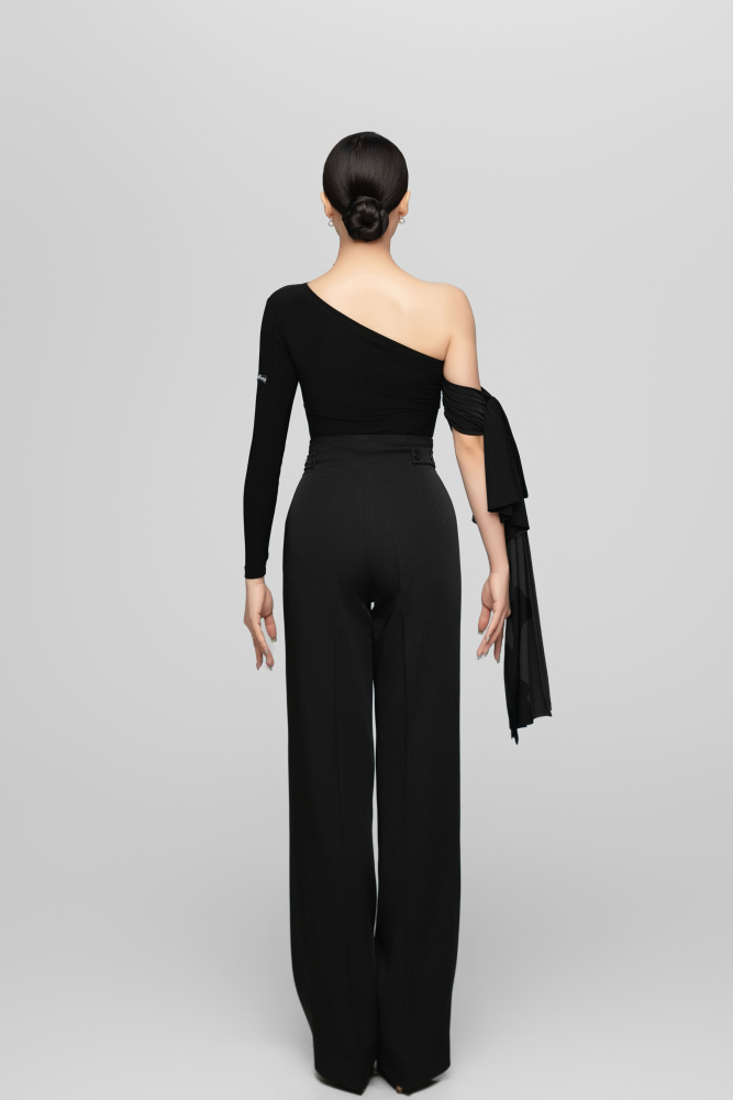 Adjustable Waist Ballroom Trousers For Women (white)