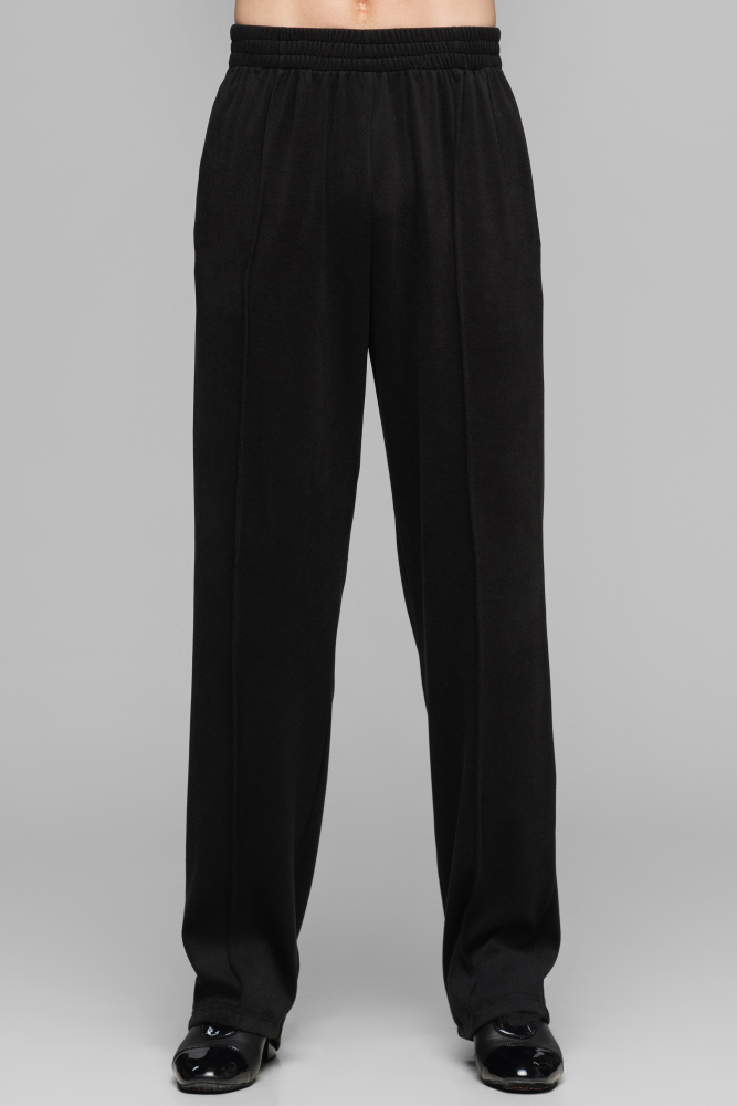 Ultra-Comfortable Double-Sided Fleece Straight-Leg Pants For Men (Black)