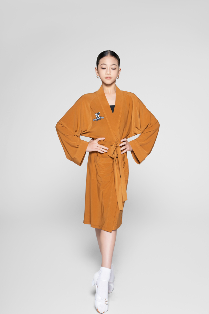 Competition Robe for Girls (Caramel)
