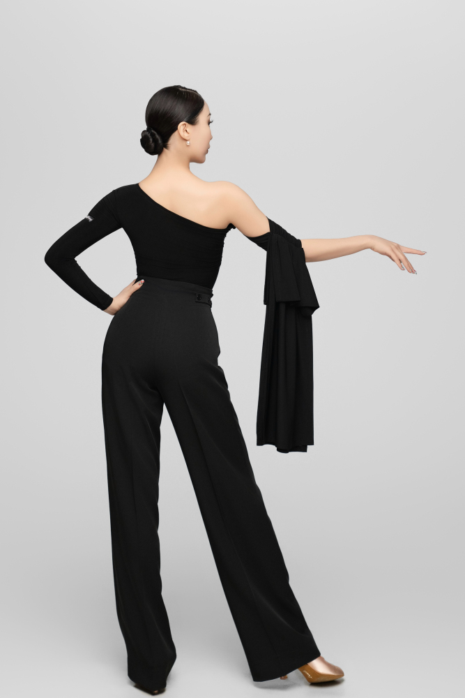 Adjustable Waist Ballroom Trousers For Women (white)