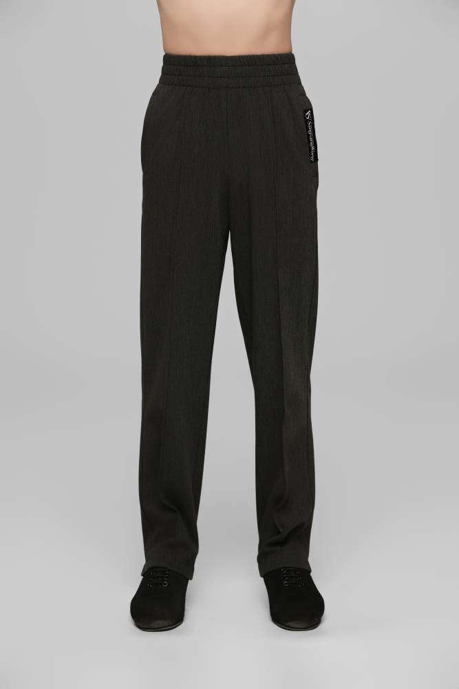 Elastic Waist Pants For Boys (Textured Grey)