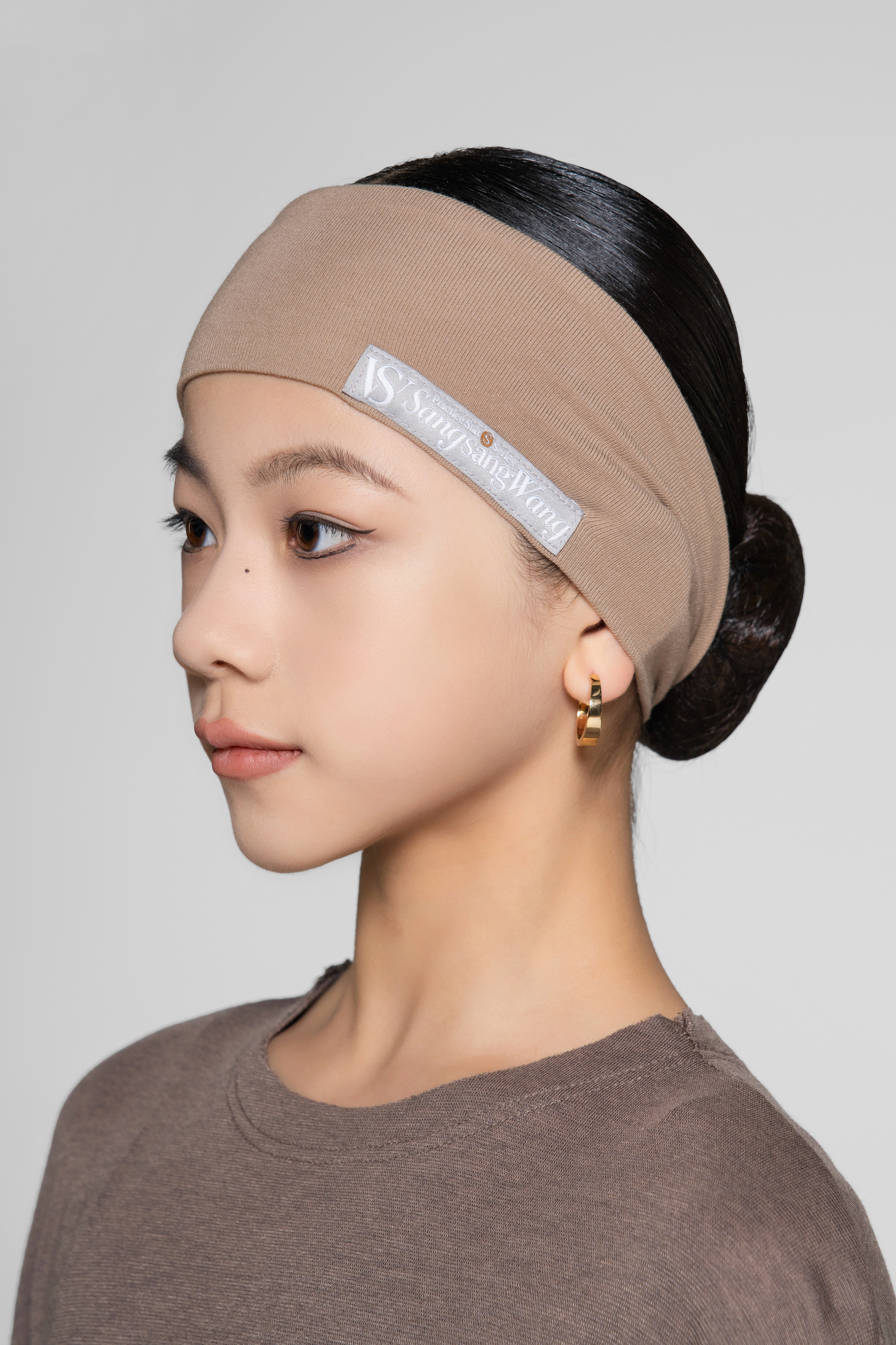 Thin Thread Sports Headband For Girls (Black)