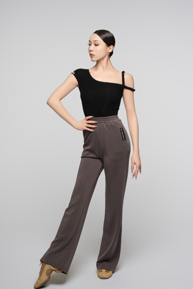 Ultra-Fine Ribbed Asymmetrical Shoulder Twisted Cord Bodysuit For Women (Nude)