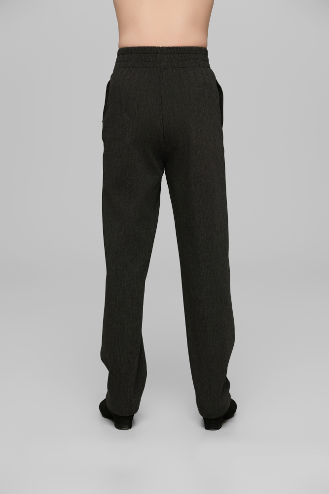 Elastic Waist Pants For Boys (Textured Grey)