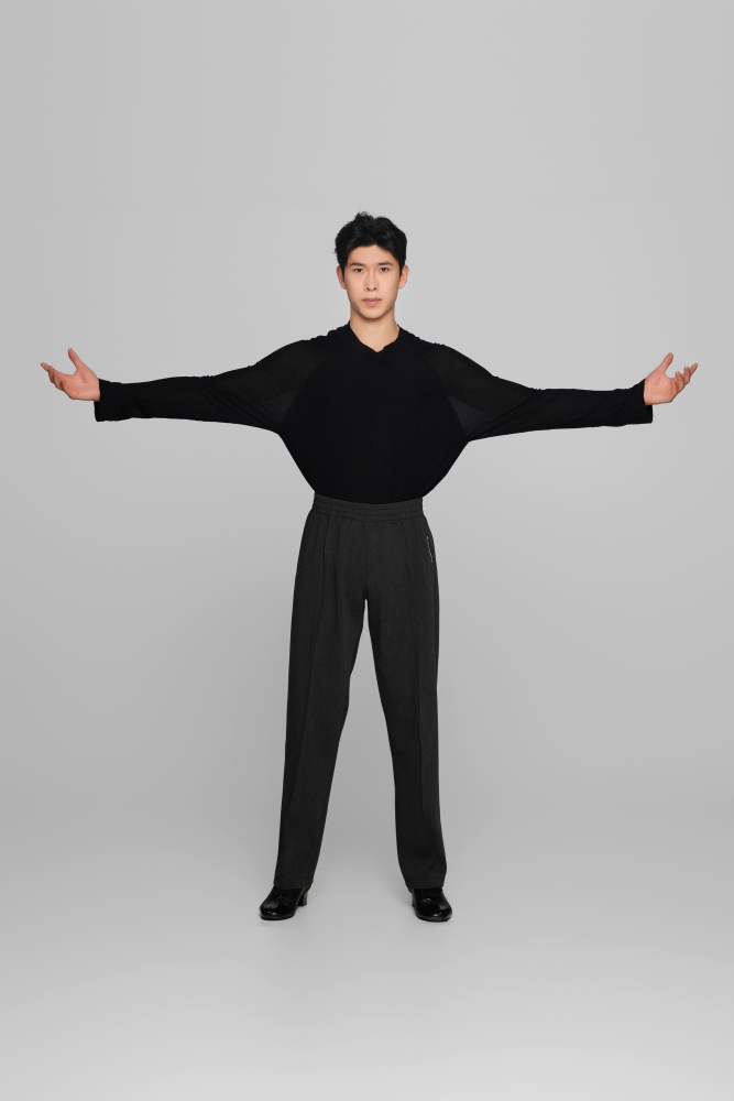 Elastic Waist Pants For Men (Textured Grey)