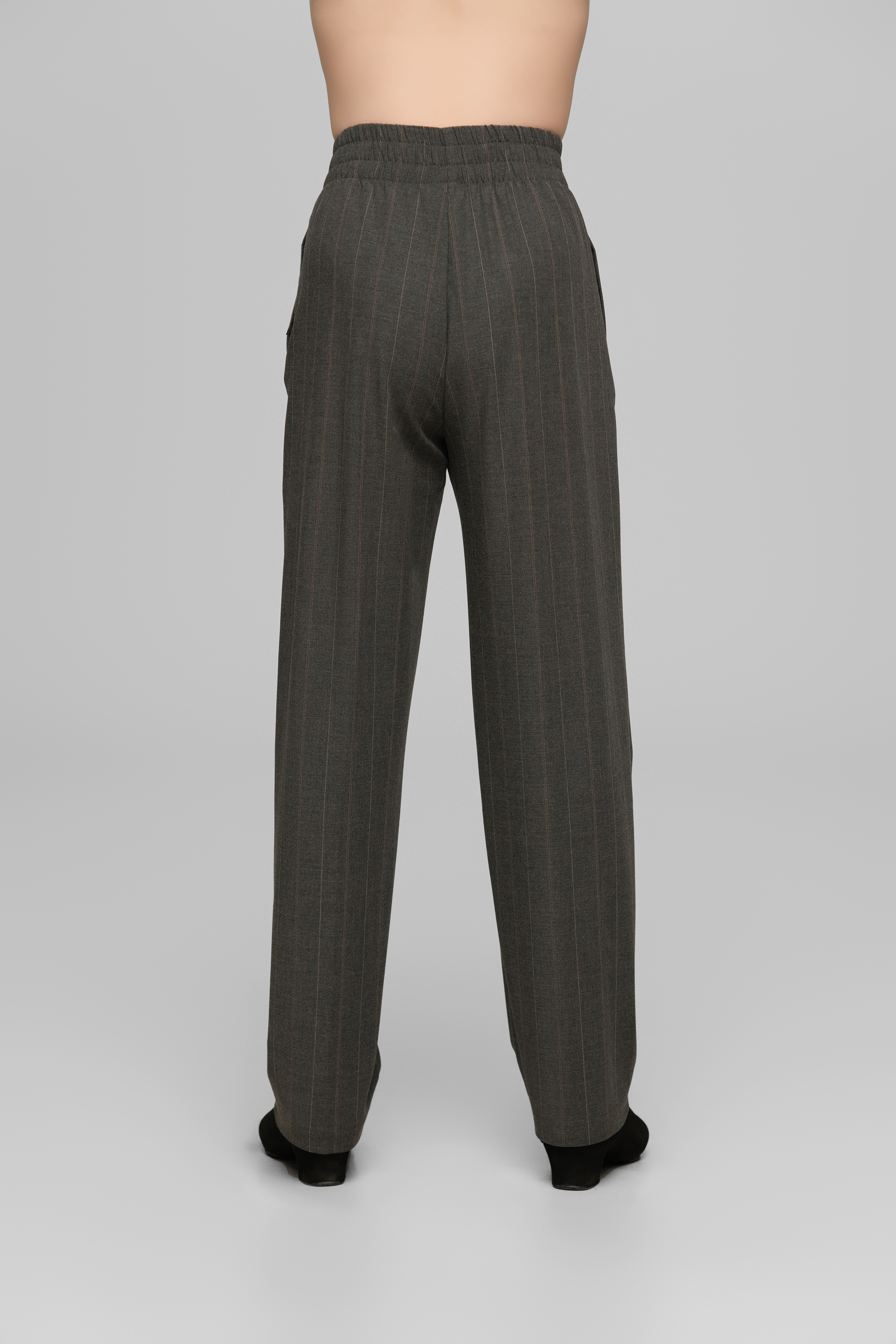 Elastic Waist Pants For Boys (Textured Grey)
