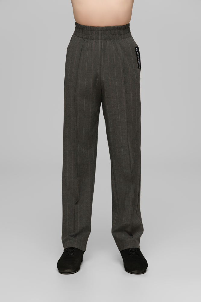 Elastic Waist Pants For Boys (Textured Grey)