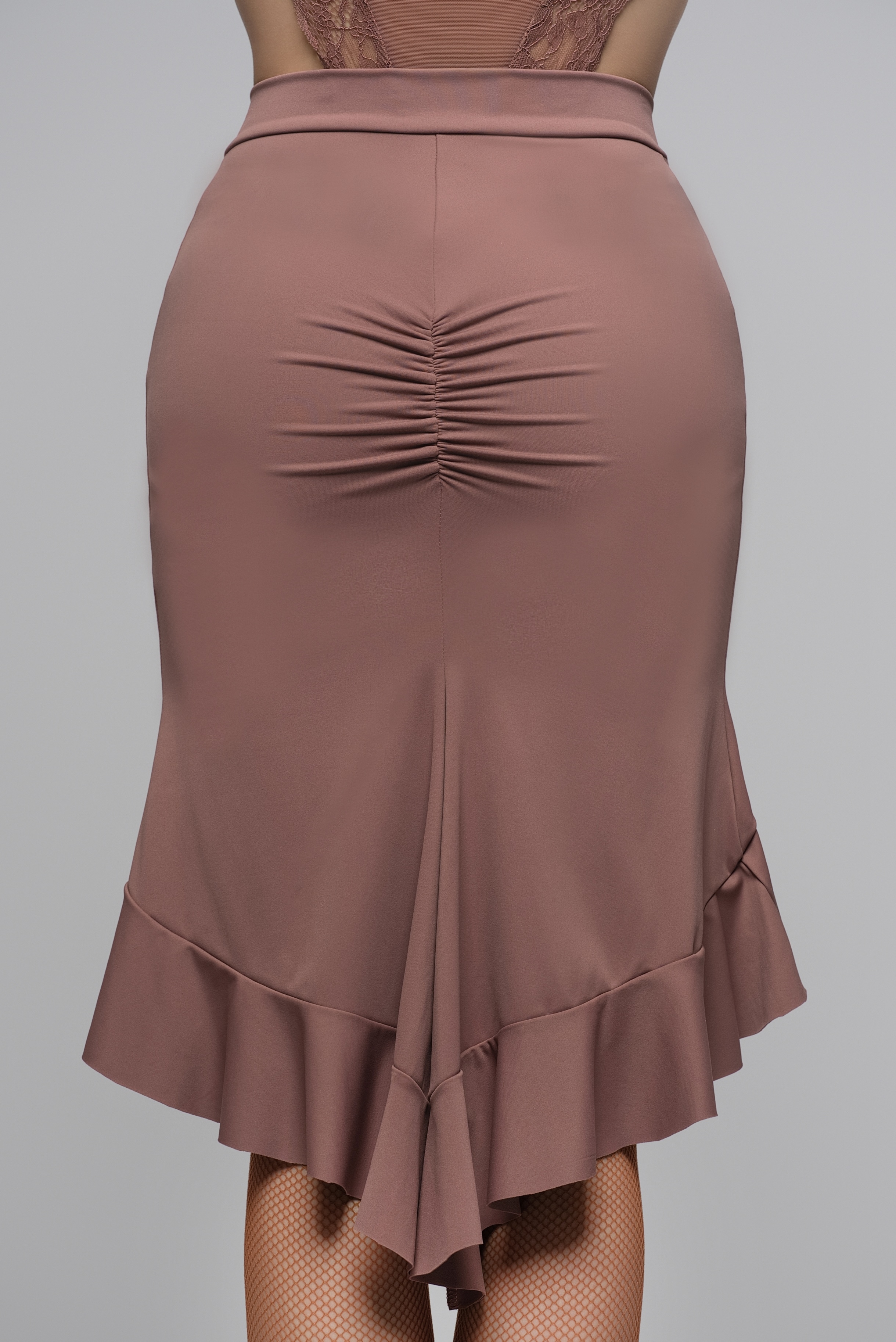 High-Stretch V-Waist Mermaid Skirt For Women (Rose)