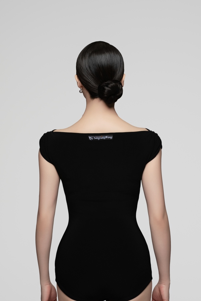 Wide Neckline With Shoulder Covering Top For Women (White)