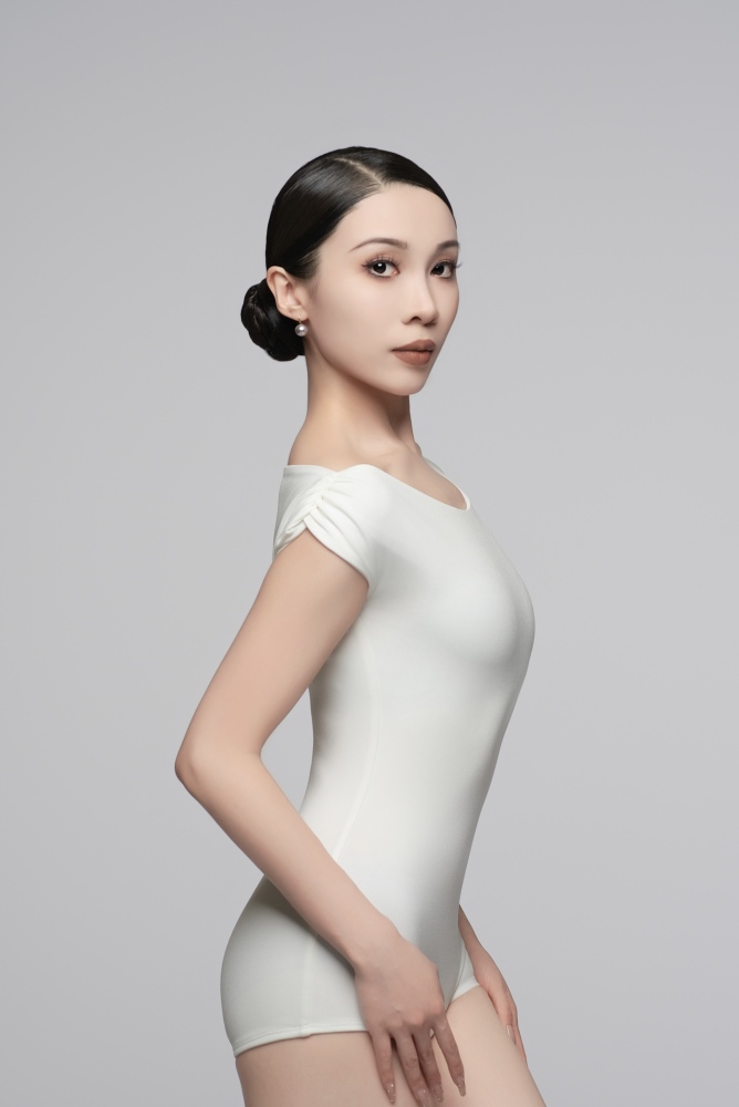 Wide Neckline With Shoulder Covering Top For Women (White)
