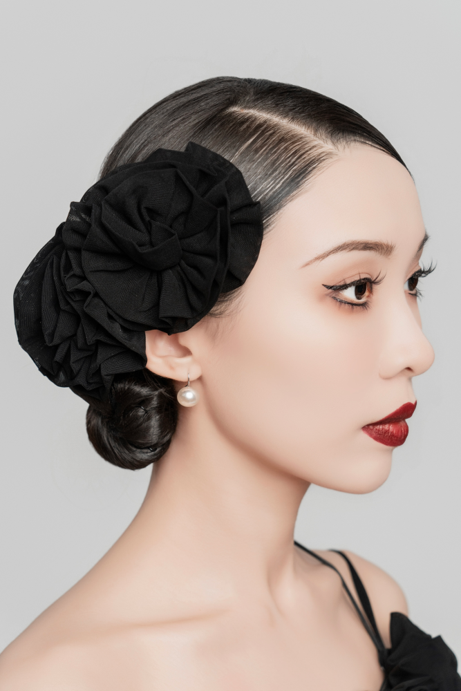 Two Flowers Hair Clip (Pink)