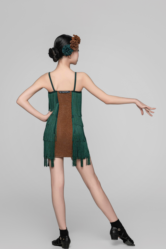 女童撞色蕾丝三朵花发夹（粉灰色）