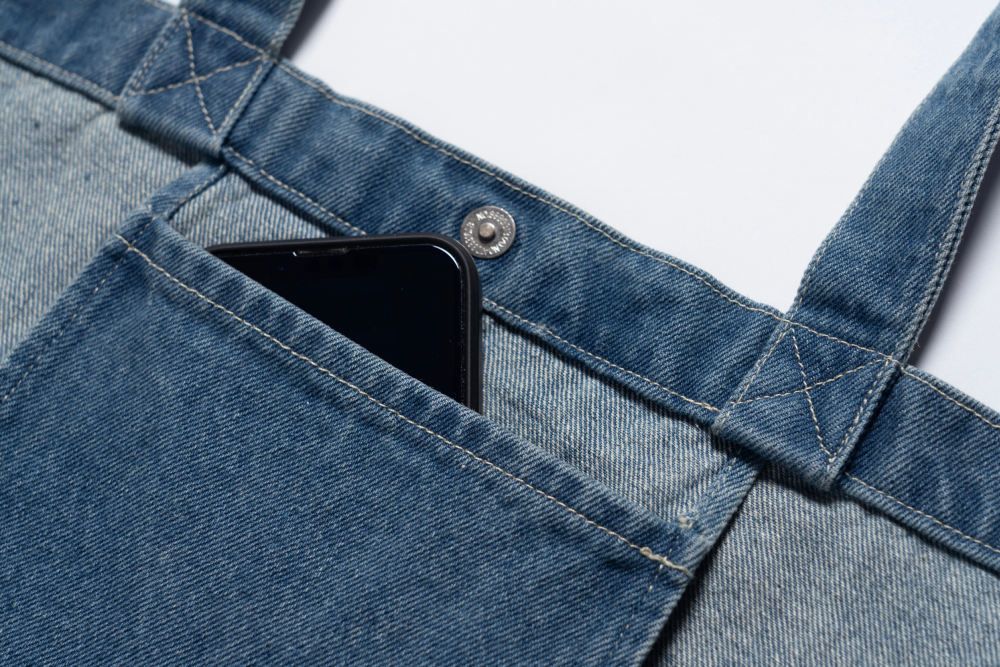 丹宁牛仔托特包（深牛仔）