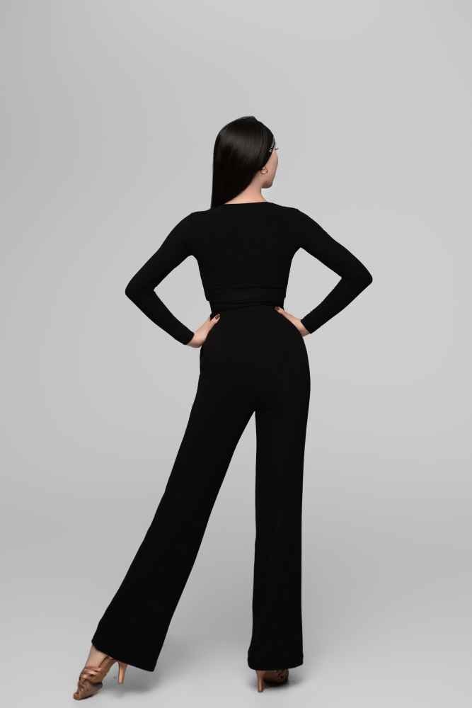 Ultra-Comfortable Double-Sided Fleece Straight-Leg Pants (Black)