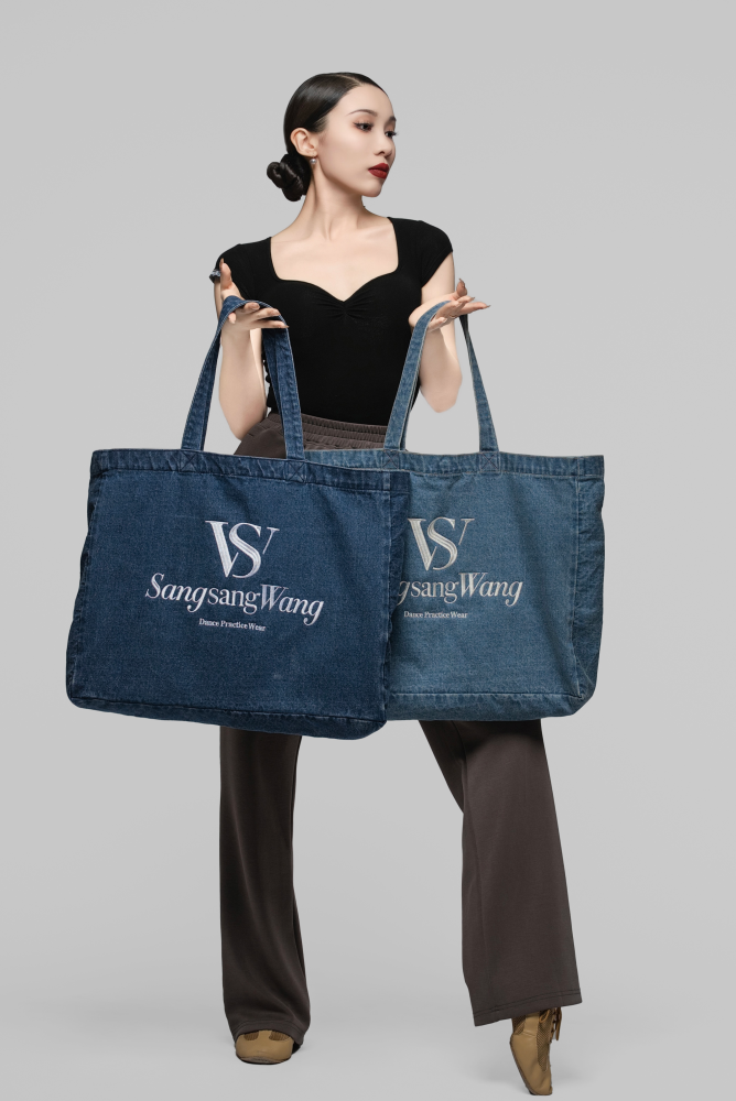 丹宁牛仔托特包（深牛仔）