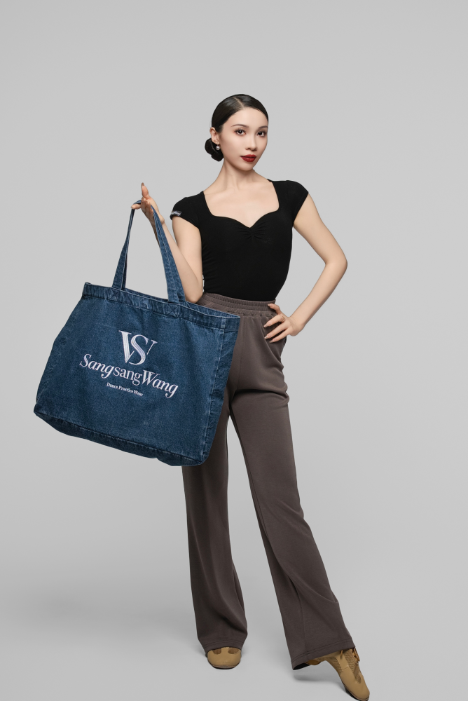 丹宁牛仔托特包（深牛仔）
