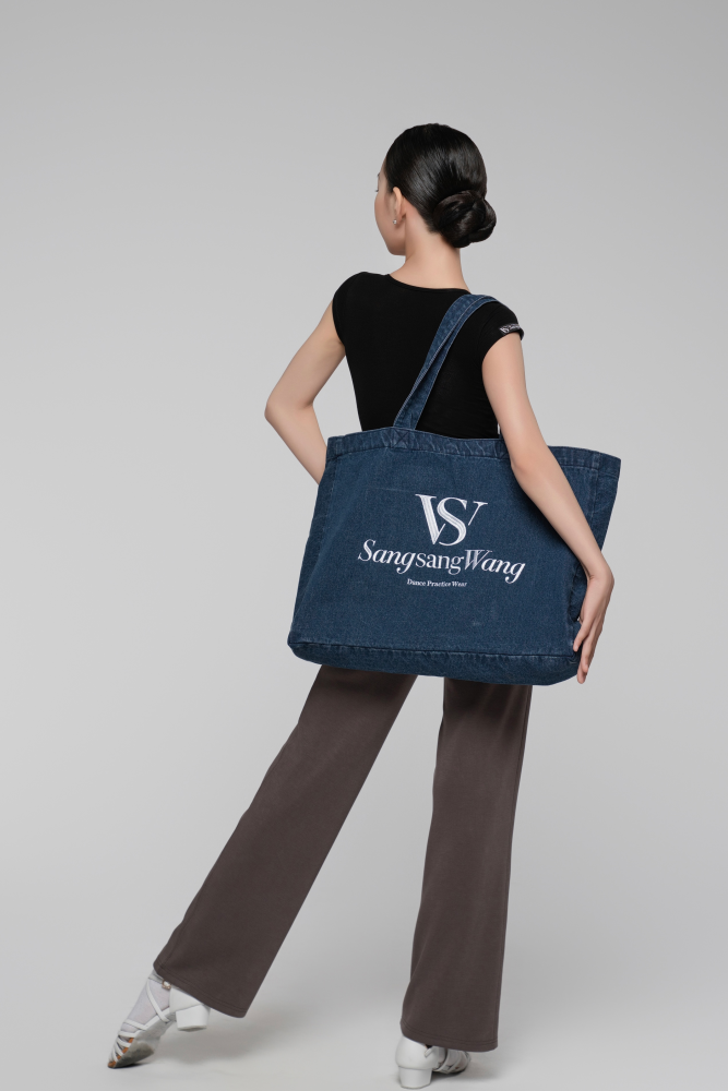 丹宁牛仔托特包（深牛仔）