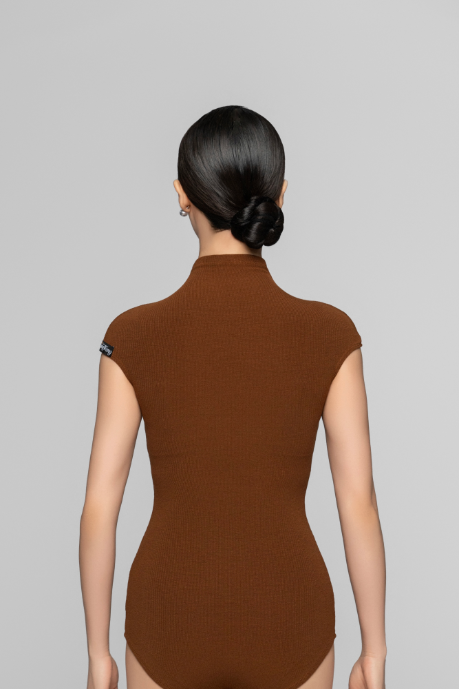 Ribbed Sleeveless Bodysuit (Red)