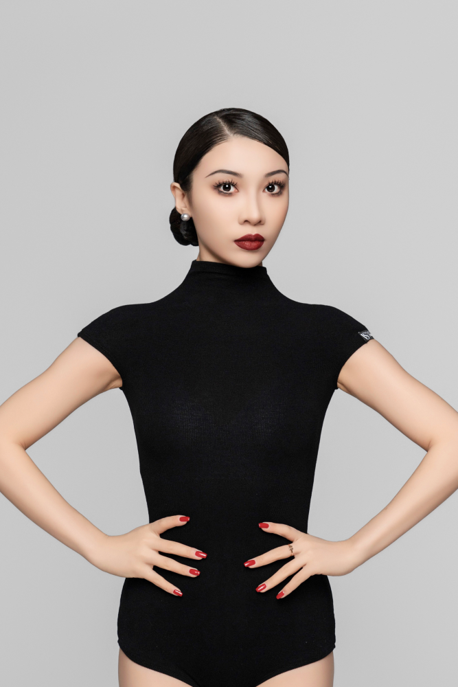 Ribbed Sleeveless Bodysuit (Blue)