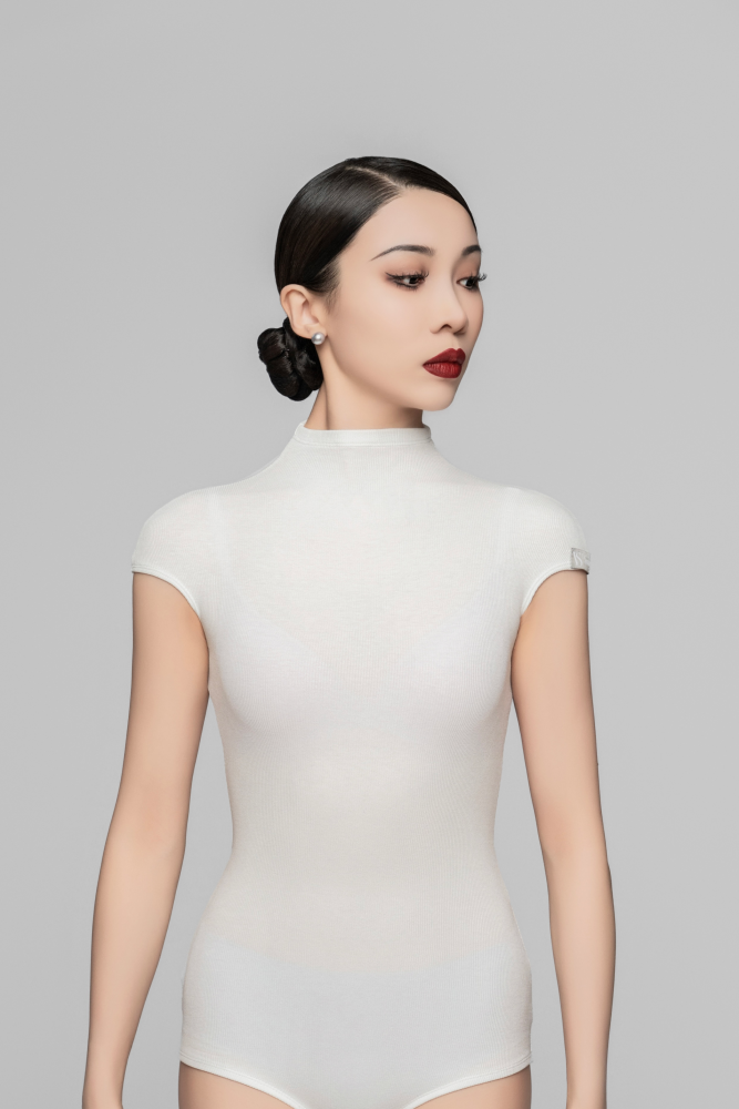 Ribbed Sleeveless Bodysuit (Red)