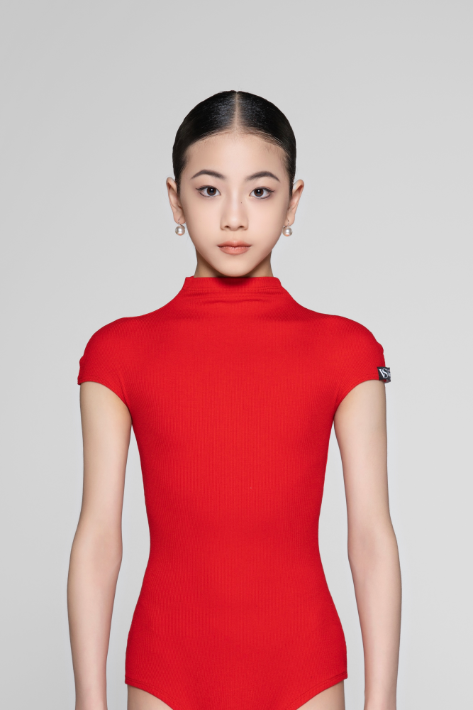 Ribbed Sleeveless Bodysuit (Blue)