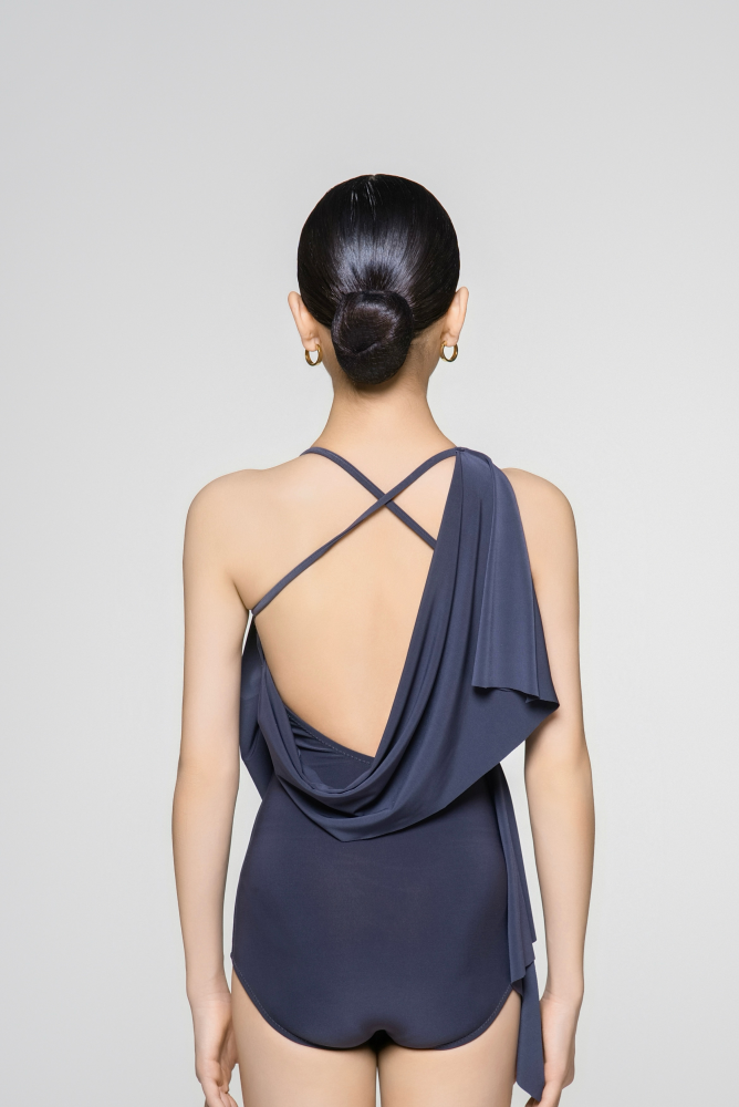 Girls' Strappy Flowing Jumpsuit (Gray)