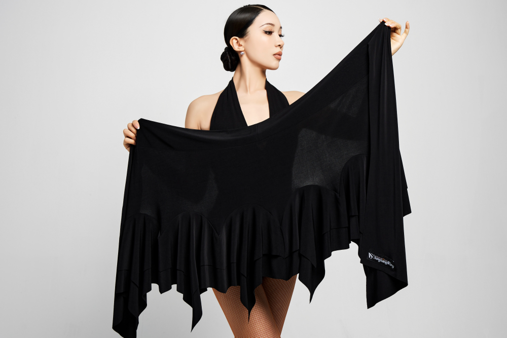 Women's Strappy Flared Maxi Skirt (with Built-in Shorts/White)#250510