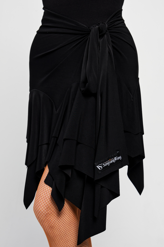 Women's Strappy Flared Maxi Skirt (with Built-in Shorts/White)