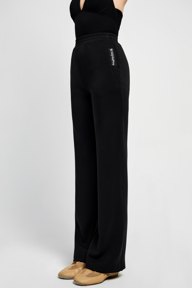 Super Soft Straight Elastic Waist Sweatpants (Caramel)