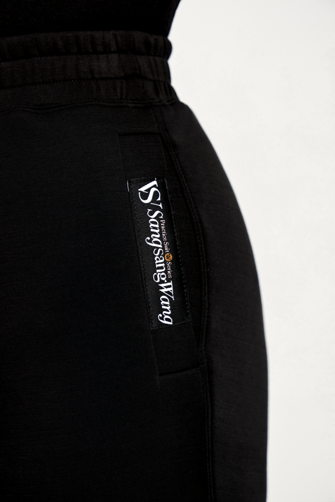 Super Soft Straight Elastic Waist Sweatpants (Caramel)#240506