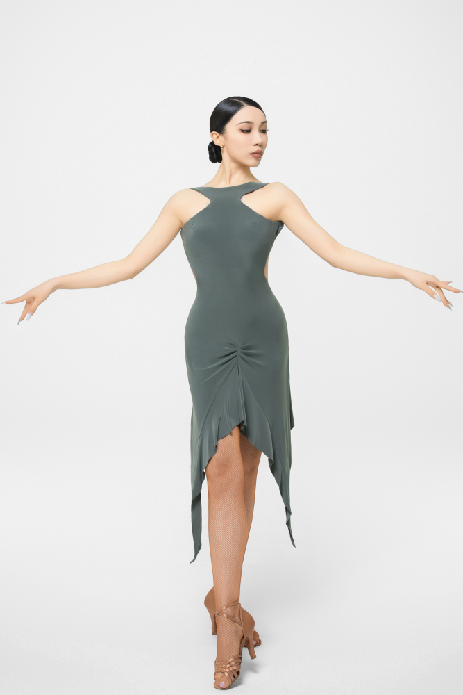 Women's Backless Flowy Dress (Black)