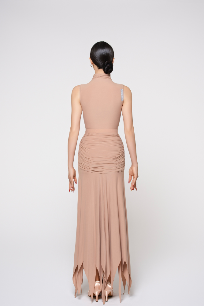 Women's Barely-There Ultra-Lightweight Flowy Modern Skirt (Nude)