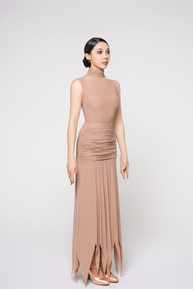 Women's Barely-There Ultra-Lightweight Flowy Modern Skirt (Nude)
