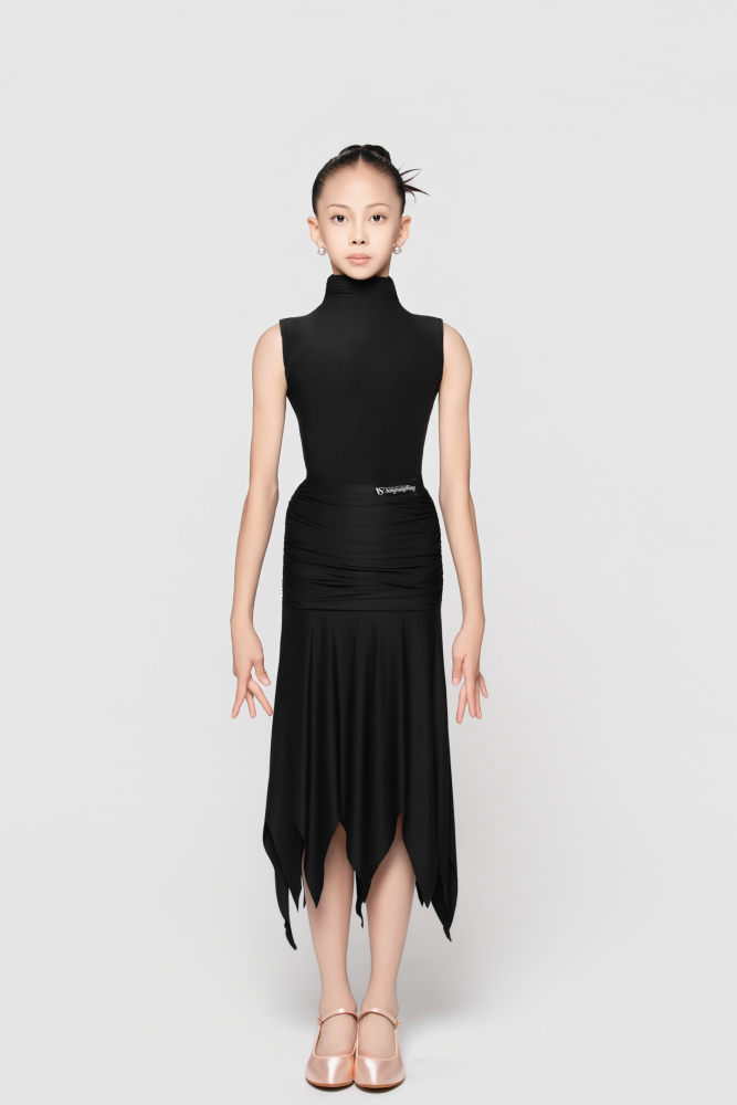 Girls' Barely-There Ultra-Lightweight Flowy Modern Skirt (Nude)