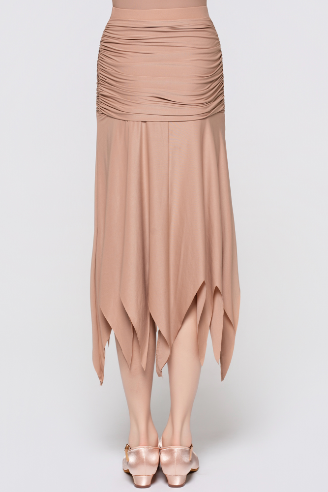Girls' Barely-There Ultra-Lightweight Flowy Modern Skirt (Nude)