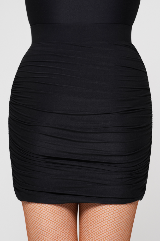Women's Barely-There Ultra-Lightweight Ruched Skirt (Nude)