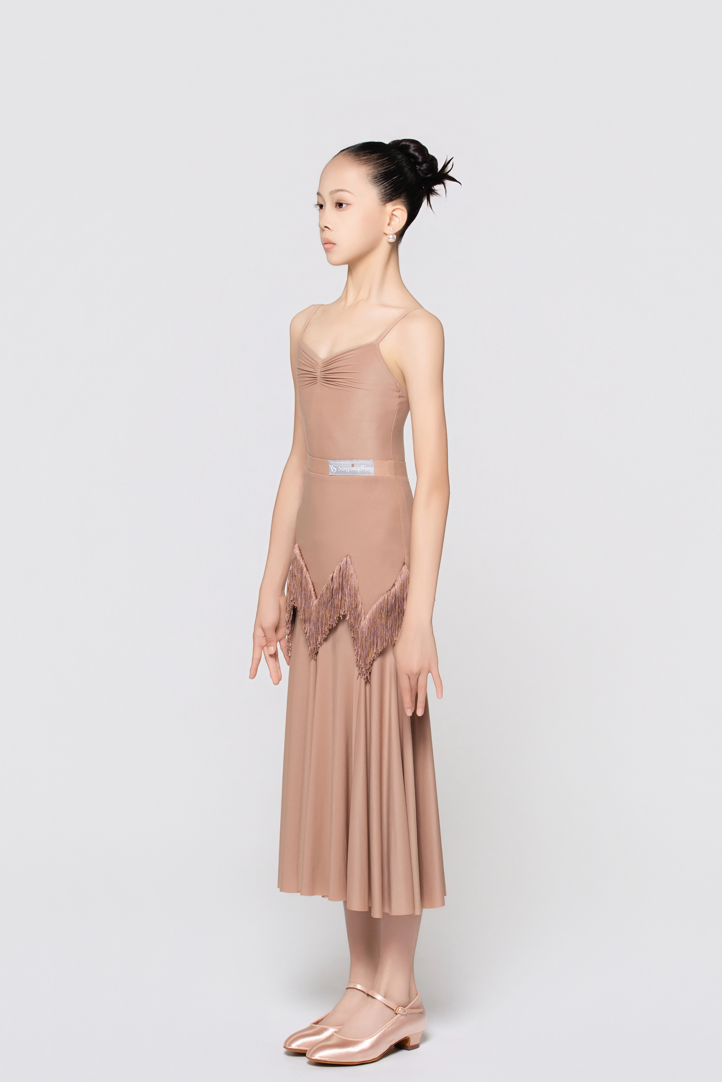 Girls' Barely-There Ultra-Lightweight Camisole Bodysuit (Nude)