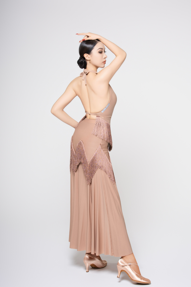 Women's Barely-There Ultra-Lightweight Fringed Tie-Front Top (Nude)