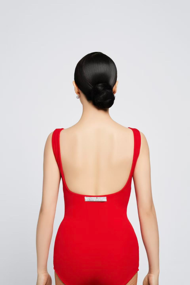 Women's Fine Ribbed Off-the-Shoulder Sleeveless Bodysuit (Nude)