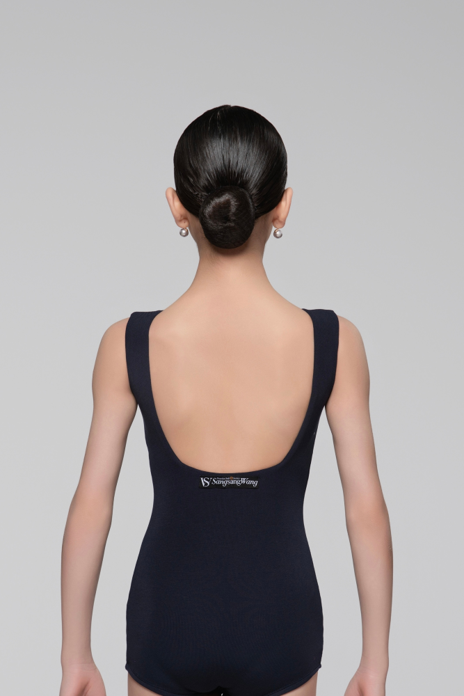 Girls' Fine Ribbed Off-the-Shoulder Sleeveless Bodysuit (Nude)