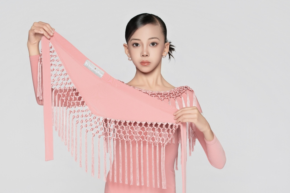 Girls' Handmade Tassel Cover Belt (Lipstick Pink)