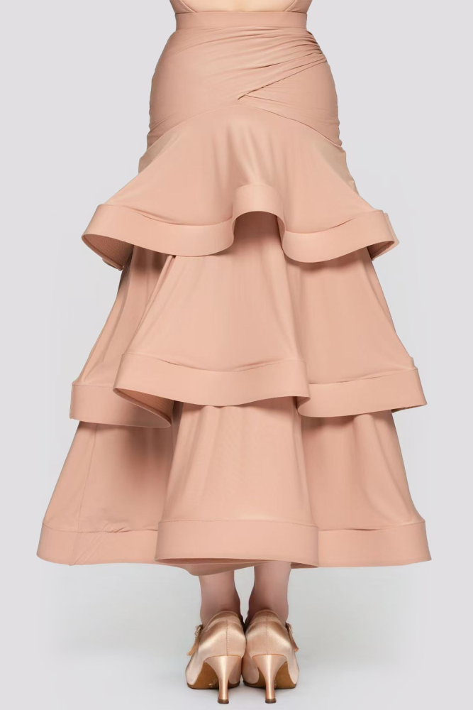 Women’ Barely There Ultra-Lightweight Cake Modern Skirt（Nude）#251113